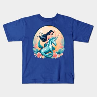 The Mermaid and the Unicorn Kids T-Shirt